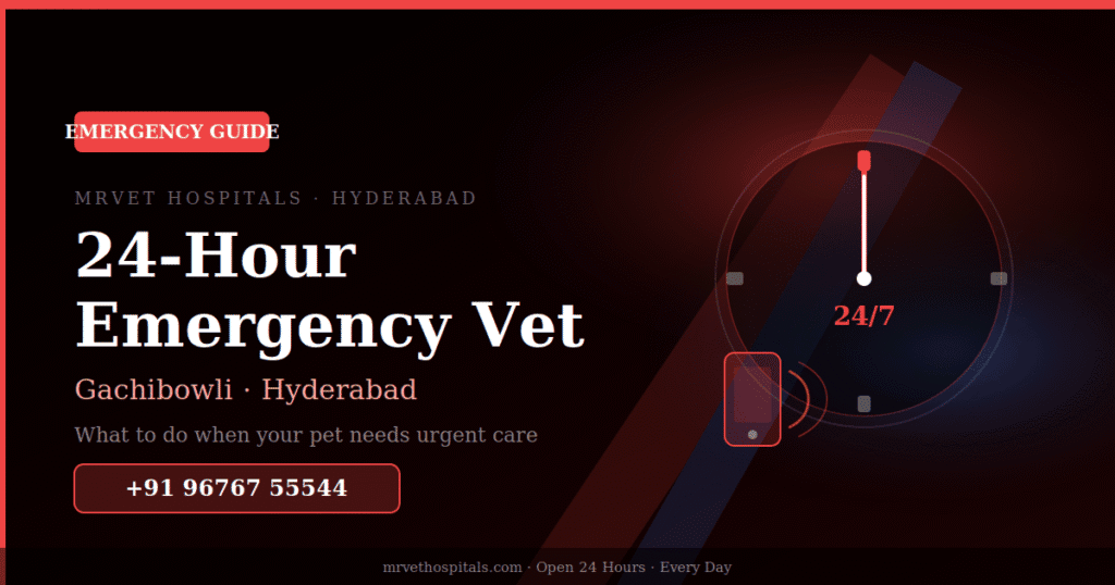 24-hour emergency vet in Hyderabad — what to do when your pet needs urgent care