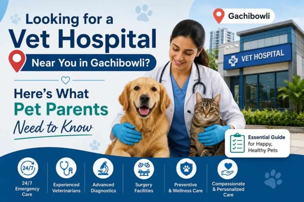 Looking for a Vet Hospital Near You in Gachibowli? Here’s What Pet Parents Need to Know​