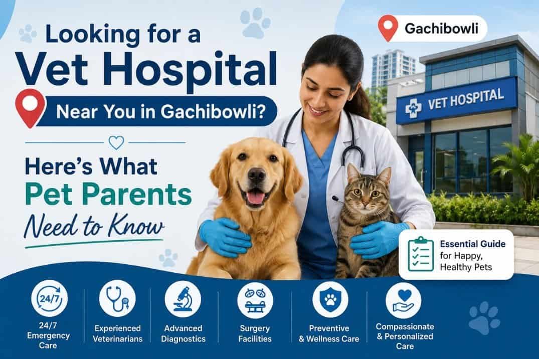 Looking for a Vet Hospital Near You in Gachibowli? Here’s What Pet Parents Need to Know​